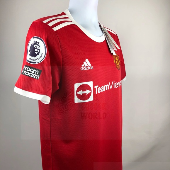 Cristiano Ronaldo #7 Manchester United 2021 Home Soccer Jersey Man U - Picture 15 of 16